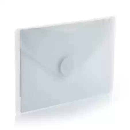 91261 OFFICE BOX SOBRE CON VELCRO V-LOCK A7 HORIZONTAL CLASSIC PP CRISTAL TRANSLÚCIDO