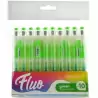 FL136 OFFICE BOX MARCADOR FLUORESCENTE FLUO RECARGABLE VERDE PACK 10 UD
