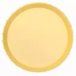 119-1042 OH YEAH PLATO LLANO METLAIZADO Ø20.5CM AMARILLO PASTEL PACK 8U