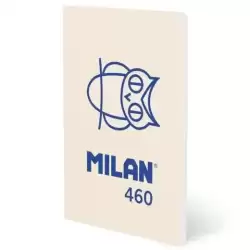 57252G24BG460 MILAN LIBRETA GRAPADA A5 24H PAPEL BLANCO 95GR LÍNEA 7MM COLECCIÓN 460 SINCE 1918 BEIGE