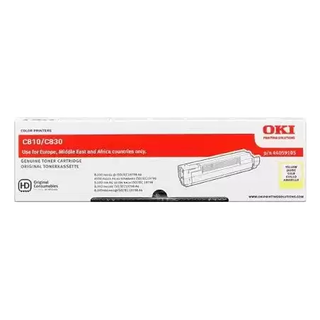 44059105 OKI TONER AMARILLO C810/C830 (8.000 COPIAS)