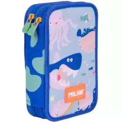 081264BD MILAN PLUMIER 2 PISOS CON CONTENIDO SERIE ESPECIAL BLUE ODYSSEY