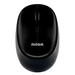 NXMDWS102 NILOX RATÓN INALÁMBRICO 1600PPP 4 BOTONES RECARGABLE NEGRO