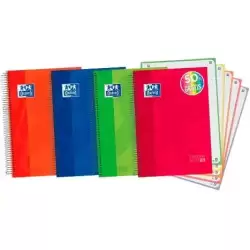 100430279 OXFORD CUADERNO CLASSIC EUROPEANBOOK 5 WRITE&ERASE 120H  A4+ 5X5 MICROPERFORADO T/EXTRADURA C/SURTIDOS VIVOS