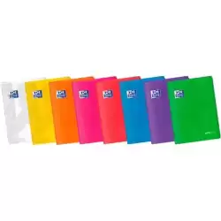 400172931 OXFORD LIBRETA GRAPADA EASYBOOK 48H A4 4X4MM TAPA DE PLÁSTICO C/SURTIDOS VIVOS