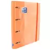 400132986 OXFORD CARPETA ANILLAS 4 X 35MM CLASSIC EUROPEANBINDER C/RECAMBIO 100H A4+ 5X5 TAPA EXTRADURA MELOCOTÓN