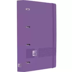 400195368 OXFORD EUROPEANBINDER LIVE&GO CARPETA ANILLAS 4X35 A4+ C/RECAMBIO 5X5 WRITE&ERASE POLYFOAM LILA