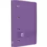 400195368 OXFORD EUROPEANBINDER LIVE&GO CARPETA ANILLAS 4X35 A4+ C/RECAMBIO 5X5 WRITE&ERASE POLYFOAM LILA