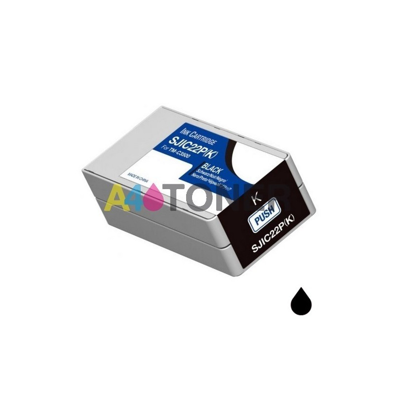 Epson SJIC22P cartucho de tinta compatible negro