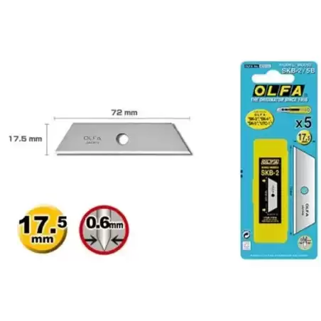 SKB-2/5B OLFA REPUESTOSK-4 CUTTER CORTADORES DE SEGURIDAD / CUCHILLA FRACTURABLE