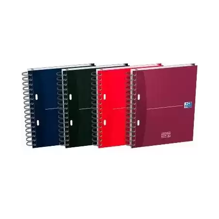 100100314 OXFORD CUADERNO OFFICE ESSENTIALS EUROPEANBOOK 4 MICROPERFORADO 100H A5+ 5X5 C/SEPARADORES T/EXTRADURAS C/SURTIDOS