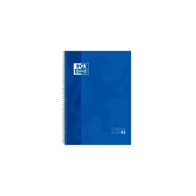 100430197 OXFORD CUADERNO CLASSIC EUROPEANBOOK 1 WRITE&ERASE 80H A4+ 5X5MM MICROPERFORADO T/EXTRADURA AZUL MARINO