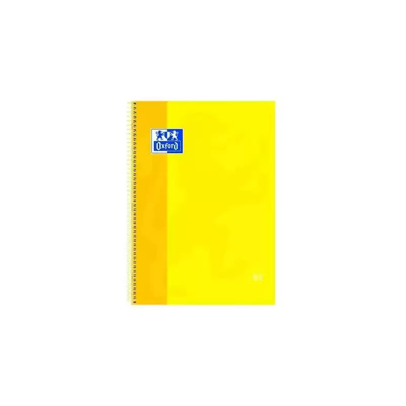 100430200 OXFORD CUADERNO CLASSIC EUROPEANBOOK 1 WRITE&ERASE 80H A4+ 5X5MM MICROPERFORADO TAPA EXTRADURA AMARILLO