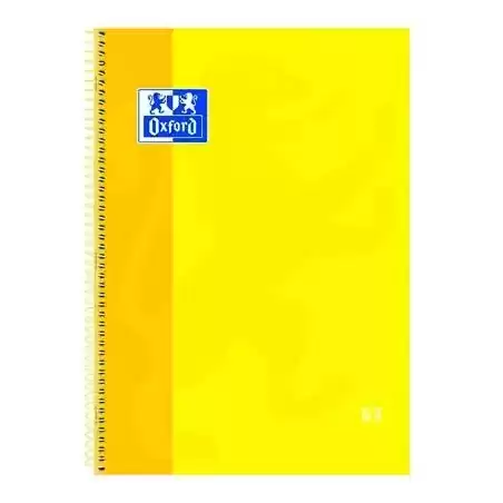 100430200 OXFORD CUADERNO CLASSIC EUROPEANBOOK 1 WRITE&ERASE 80H A4+ 5X5MM MICROPERFORADO TAPA EXTRADURA AMARILLO