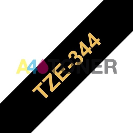 Brother TZE344 Cinta laminada compatible 18 mm x 8 metros