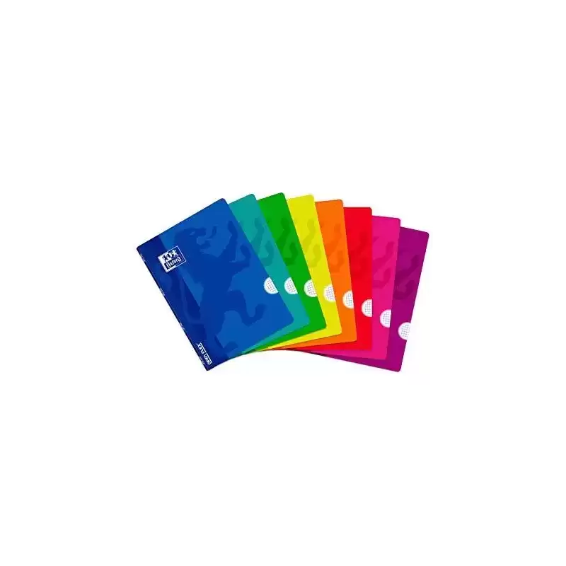 400026393 OXFORD LIBRETA GRAPADA OPENFLEX 48H A4 4X4MM TAPA DE PLÁSTICO C/SURTIDOS