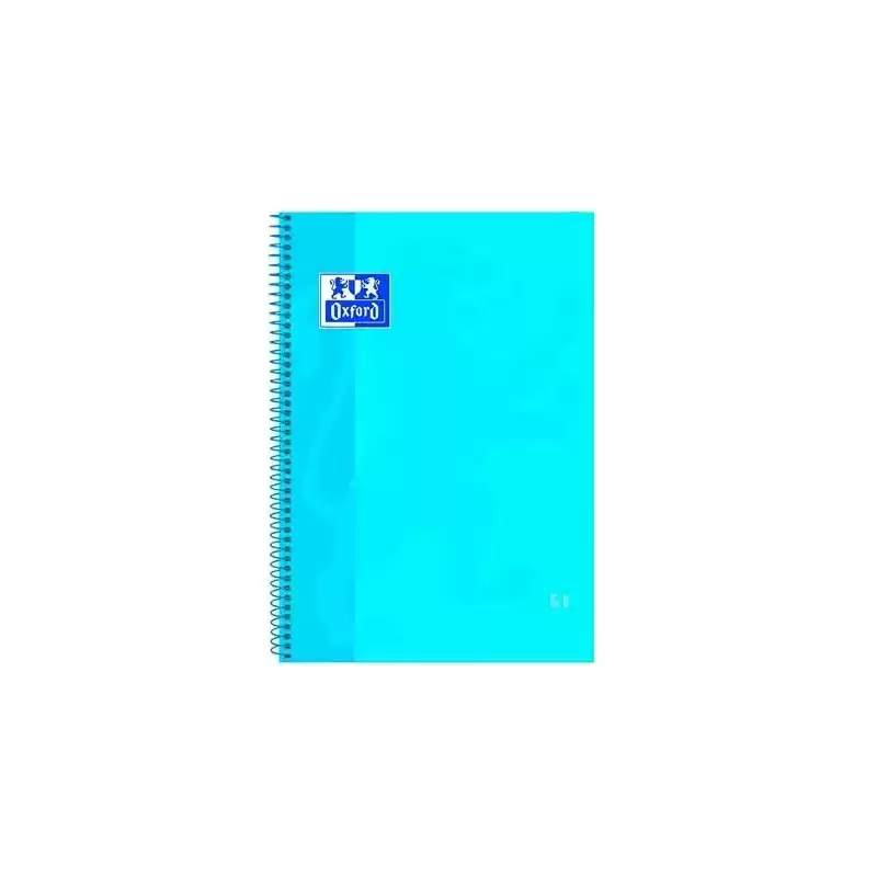 400028276 OXFORD CUADERNO CLASSIC EUROPEANBOOK 1 WRITE&ERASE 80H A4+ 5X5MM MICROPERFORADO T/EXTRADURA TURQUESA