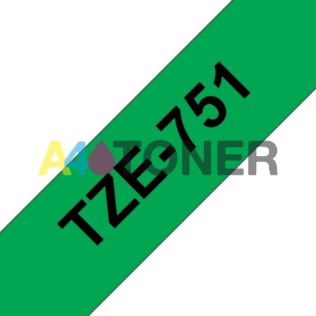 Brother TZE751 Cinta laminada compatible 24 mm x 8 metros
