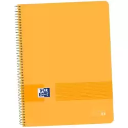 400149422 OXFORD CUADERNO LIVE&GO EUROPEANBOOK 1 80H A4+ 5X5MM MICROPERFORADO T/PLÁSTICO PACK 5 UD MELOCOTÓN