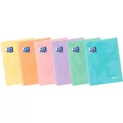 400172932 OXFORD LIBRETA GRAPADA EASYBOOK 48H A4 4X4MM TAPA DE PLÁSTICO C/SURTIDOS PASTEL
