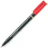 319 F-2 STAEDTLER ROTULADOR ESPECIAL PERMANENTE LUMOCOLOR F ROJO