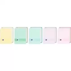 400184020 OXFORD CUADERNO EUROPEANBOOK 1 LIVE&GO  80H A4+ 5X5 TAPA PLÁSTICO OPACO C/SURTIDOS PASTEL