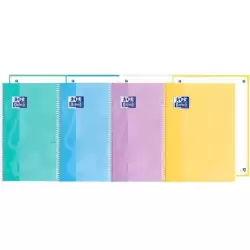 400184541 OXFORD CUADERNO EUROPEANBOOK 1 SCHOOL TOUCH 80H A4+ DOTS WRITE&ERASE T/EXTRADURA C/SURTIDOS PASTEL