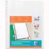100207012 OXFORD FUNDA MULTITALADRO 11 PP CRISTAL A4 200 MICRAS GRAN CAPACIDAD EXTRA BLISTER 10 FUNDAS