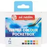 9022112M TALENS ART CREATION ACUARELAS POCKET BOX PASTILLAS C/SURTIDOS ESTUCHE 12 UD