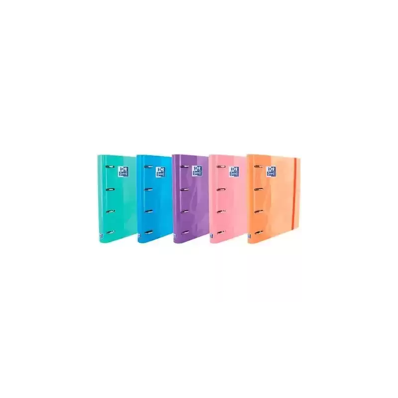 400075372 OXFORD CARPETA DE ANILLAS 4X35MM EUROPEANBINDER CLASSIC C/RECAMBIO 100H A4+ 5X5 CIERRE C/GOMA C/SURTIDOS