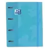 400127152 OXFORD CARPETA ANILLAS 4X35MM TOUCH EUROPEANBINDER C/RECAMBIO 100H A4+ 5X5 T/EXTRADURA AZUL PASTEL