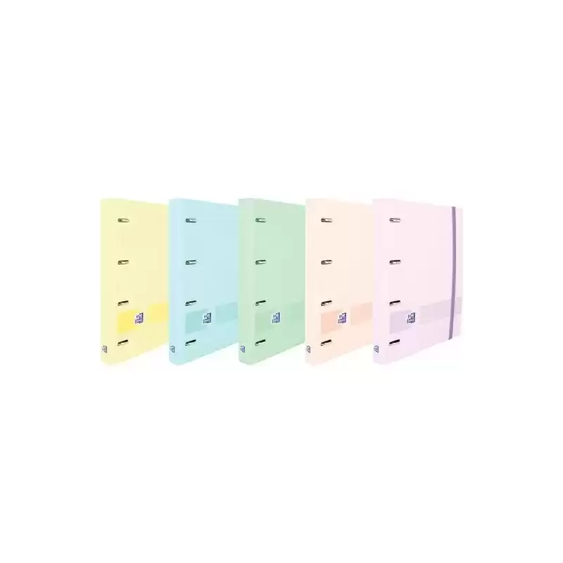 400174550 OXFORD CARPETA ANILLAS EBINDER 4X25MM LIVE&GO POLYFOAM C/RECAMBIO A5+ DOTS PASTEL