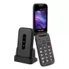 8056273064562 VOLFEN TELEFONO MOVIL NEXO FLIP TIPO CHONCHA CON BASE NEGRO