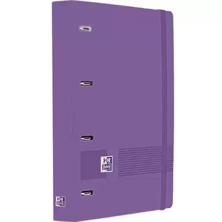 400195368 OXFORD EUROPEANBINDER LIVE&GO CARPETA ANILLAS 4X35 A4+ C/RECAMBIO 5X5 WRITE&ERASE POLYFOAM LILA