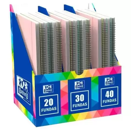 400199476 OXFORD CARPETA CON FUNDAS LIVE&GO ESPIRAL 30/40/50 EXPOSITOR 20 UD
