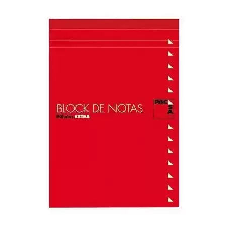 18902 PACSA BLOC NOTAS 80H TREPADAS FOLIO LISO CON TAPA -10U-