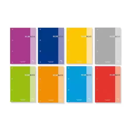 21161 PACSA RECAMBIO 100H A4 ENCOLADO 90GR 5X5 4 TALADROS RECAMBLOCK AZUL