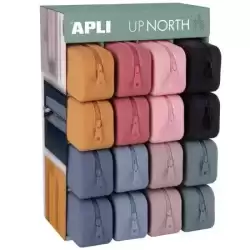 19498 APLI ESTUCHE DE SILICONA UP NORTH EXPOSITOR DE 16 C/SURTIDOS