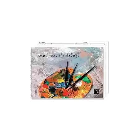 18839 PACSA BLOC DIBUJO ESPIRAL 20H 230X330MM 90GR CON RECUADRO -10U-