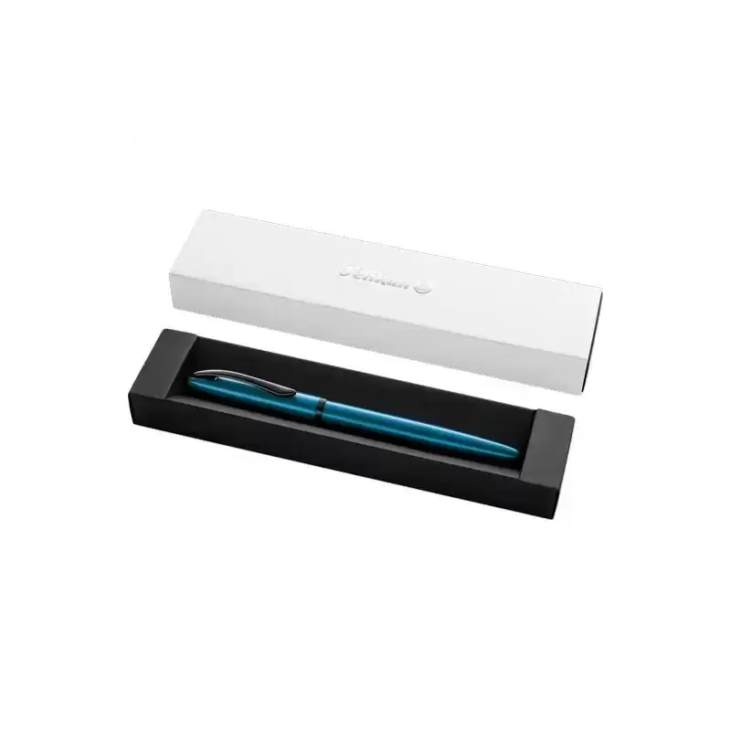 400198408 PELIKAN PLUMA ESTILOGRÁFICA JAZZ NOBLE ELEGANCE M TINTA AZUL COLOR AGUAMARINA ESTUCHE DE REGALO