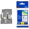 TZE221 BROTHER CINTA ROTULADORA LAMINADA TEXTO NEGRO SOBRE BLANCO - 9MMX8M
