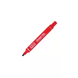N50-BE PENTEL PEN N50-BE MARCADOR PERMANENTE CUERPO ALUMINIO ROJO Y PUNTA MEDIA CONICA -12U-