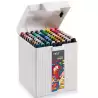 45243 CARIOCA PLUS SKETCH MARKER DOBLE PUNTA CINCEL/PINCEL COLORES SURTIDOS CAJA PREMIUM 80 UD