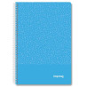 IMP0101 IMPREX CUADERNO ESPIRAL TAPA PP FOLIO 80H 90GR 4X4 AZUL
