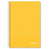 IMP0102 IMPREX CUADERNO ESPIRAL TAPA PP FOLIO 80H 90GR 4X4 AMARILLO