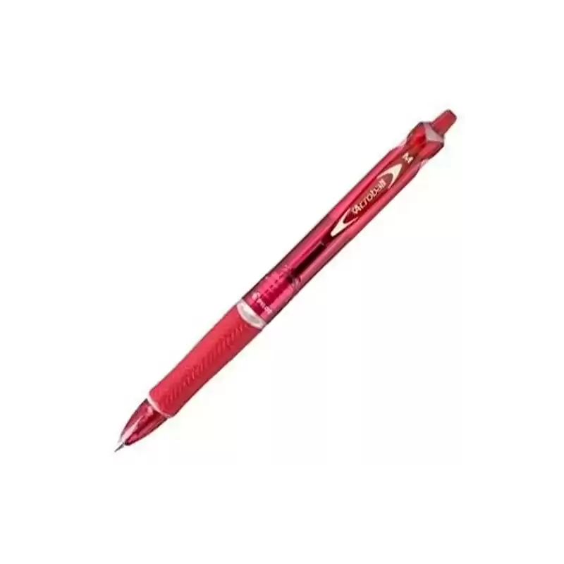 BAB-15M-R-BG PILOT BOLÍGRAFO ACROBALL PUNTA MEDIA RETRÁCTIL ROJO