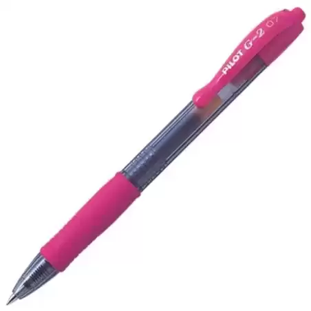 BL-G2-7-P PILOT BOLÍGRAFO TINTA DE GEL AZUL G-2 RETRÁCTIL 0.7 ROSA