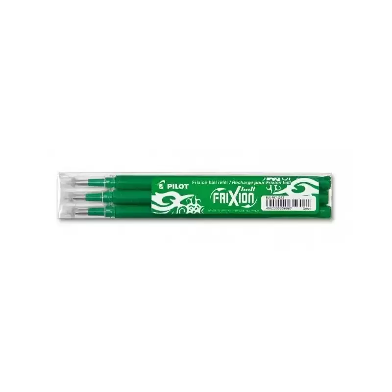BLS-FR7-G-S3 PILOT RECAMBIO BOLÍGRAFO FRIXION 0.7 VERDE PACK 3 UD