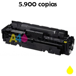 Canon 055H 055HY 3017C002 amarillo tóner compatible