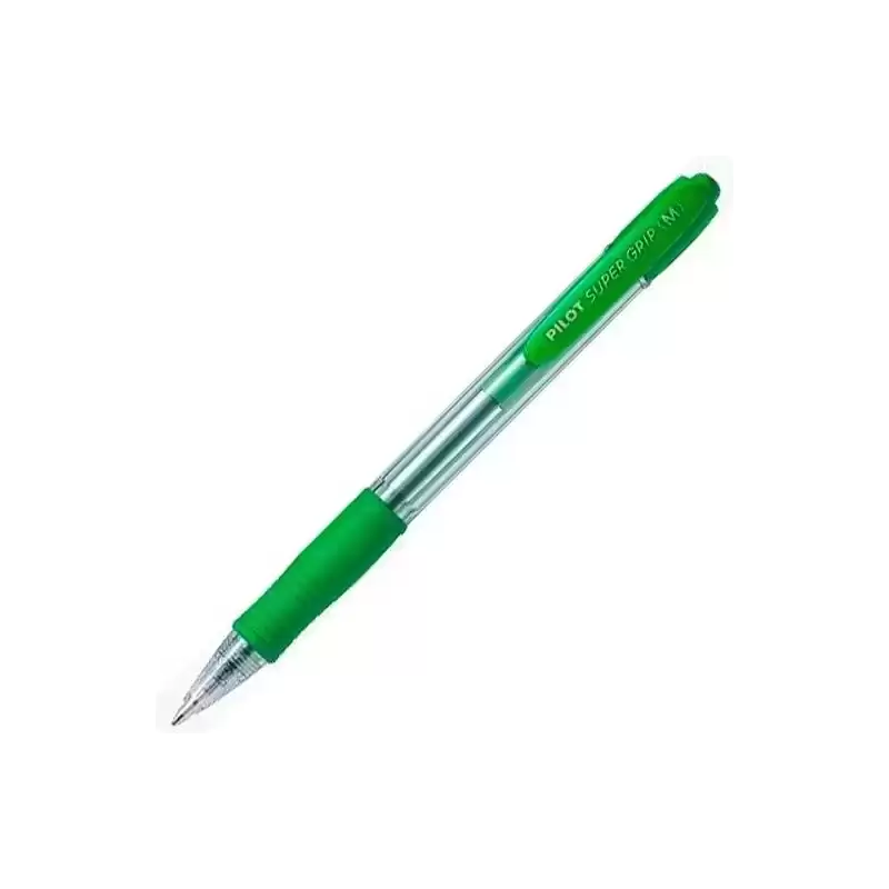BPGP-10R-M-G PILOT BOLÍGRAFO SUPERGRIP M VERDE CUERPO VERDE